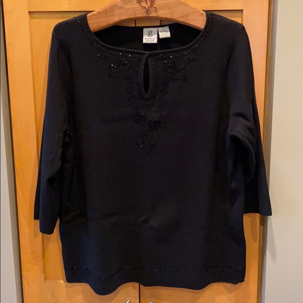 Like New G Knitwear Sparkly Keyhole Sweater